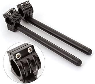 51mm 7/8" Motorcycle Aluminum CNC Regular Fork Tube Clip On Handlebar Replaceable Fit for Universal Bike Cafe Racer