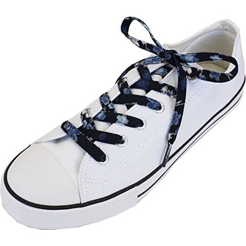 Japanese Chirimen Shoelaces for Sneakers 117cm 46inch (Navy)