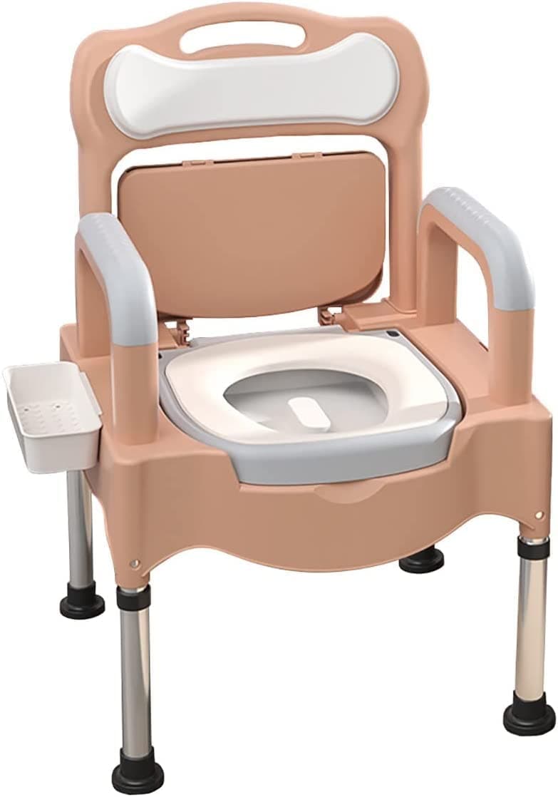 GTYUNZP Bedside Commodes, Bedside Toilet, Commode Chair, Height Adjustable Adult Potty Chair For Seniors, Portable Toilets For Home Use, Suitable For People With Disabilities The Elderly & Others