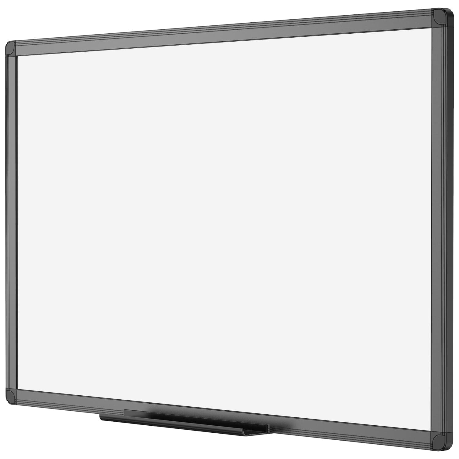 VIZ-PRO Magnetic Dry Erase Whiteboard 90x60cm A1 Dry Erase Whiteboard with Black Aluminum Frame and Pen Holder