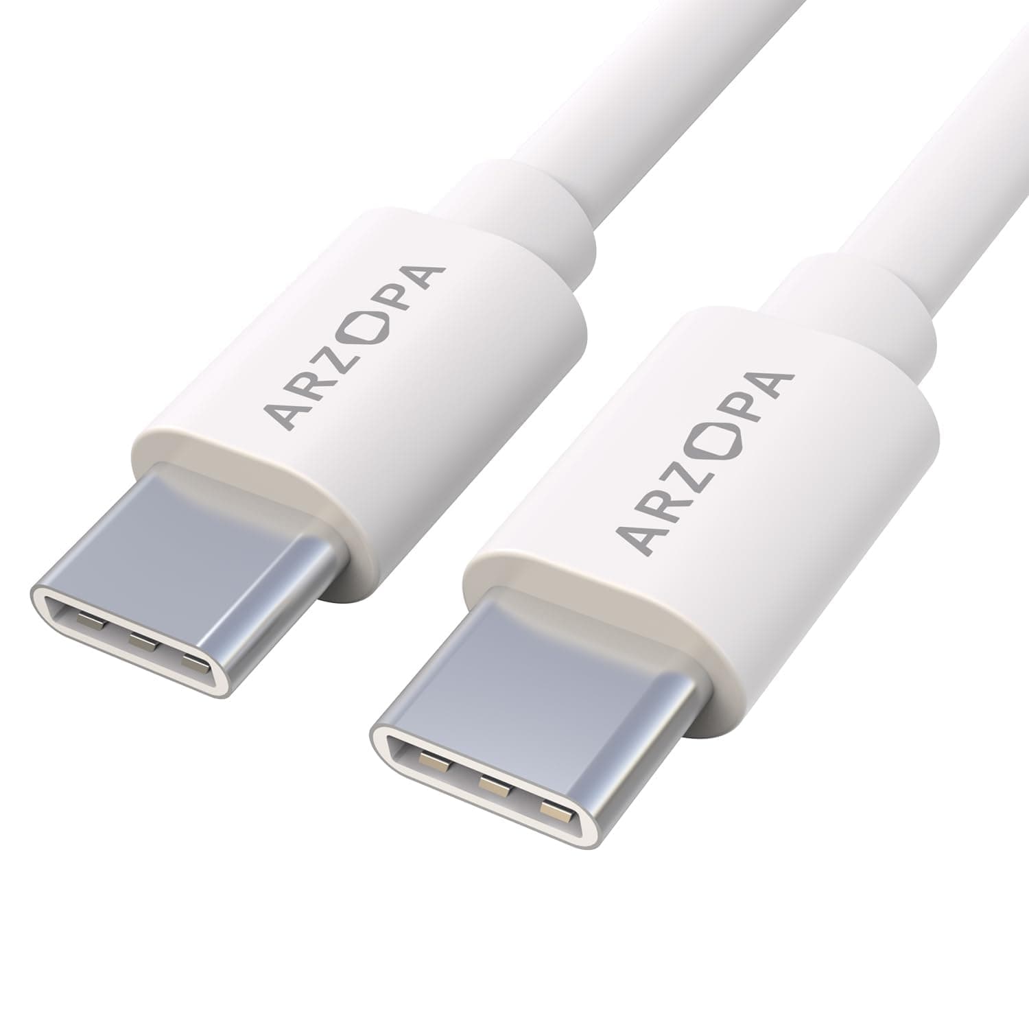 ARZOPA USB C Cable 6ft, USB C to USB C Type C Charger Fast Charging Cable 60W(3A) for Smart Phones, MacBook, iPad, Tablets, Monitors, Laptops - TC01