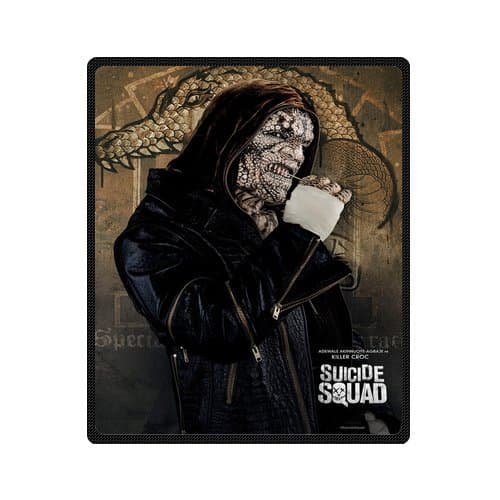 Daniellestore Custom Killer Croc Suicide Squad Super Soft Fleece Throw Blanket Cozy Throw Light Weight Blanket Sofa/Couch/ Travel Throw Blanket 50x60 Inch