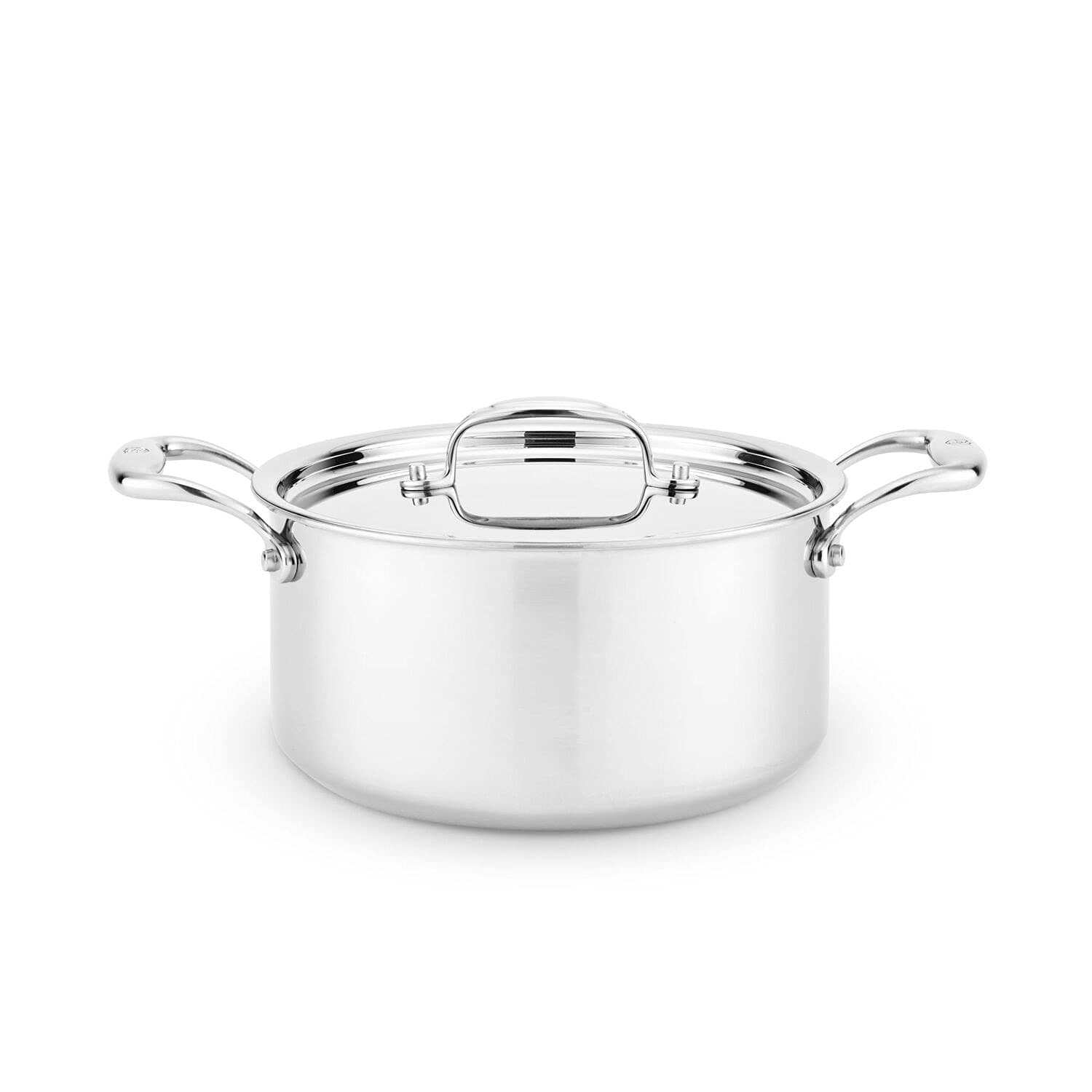 Heritage Steel4 Quart Sauce Pot - Titanium Strengthened 316Ti Stainless Steel with 5-Ply Construction - Induction-Ready and Fully Clad, Made in USA