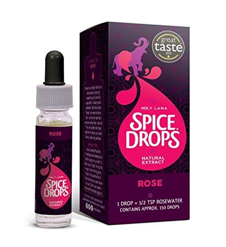 Holy Lama Spice Drops Rose Extract – Great Taste Awards. Natural Cooking Ingredient, Sweet and Confectionery Recipes, Cocktails 2 x 5ml Bottles