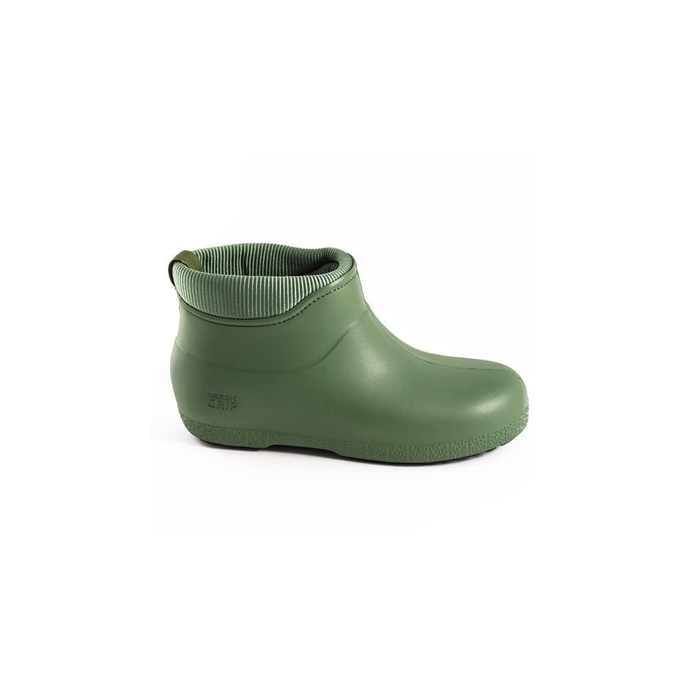 Nordic Grip WETS Ice Grip Fleece Lined Waterproof Ankle Boots in Olive Green