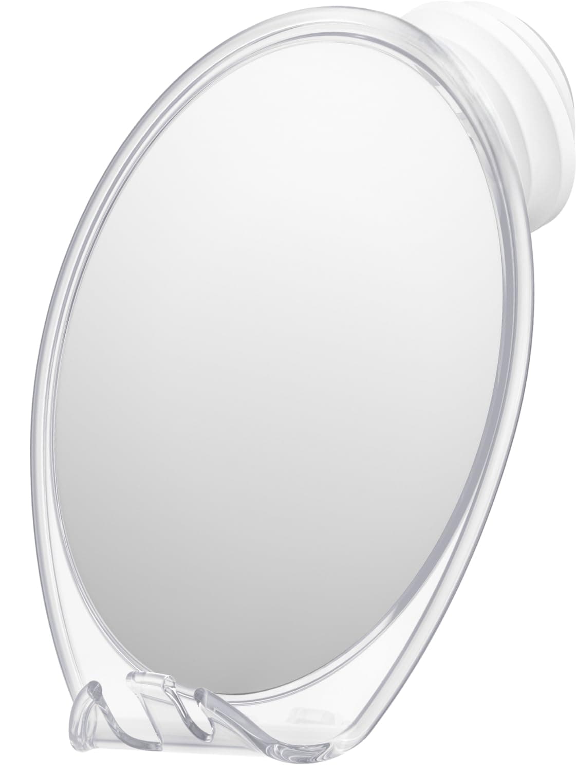 HONEYBULL Fogless Shower Mirror with Suction Mount & Swivel – Anti-Fog Acrylic Bathroom Mirror for Shaving – Built-in Razor Holder, Easy Install, Home Shower Accessory (Extra-Large)