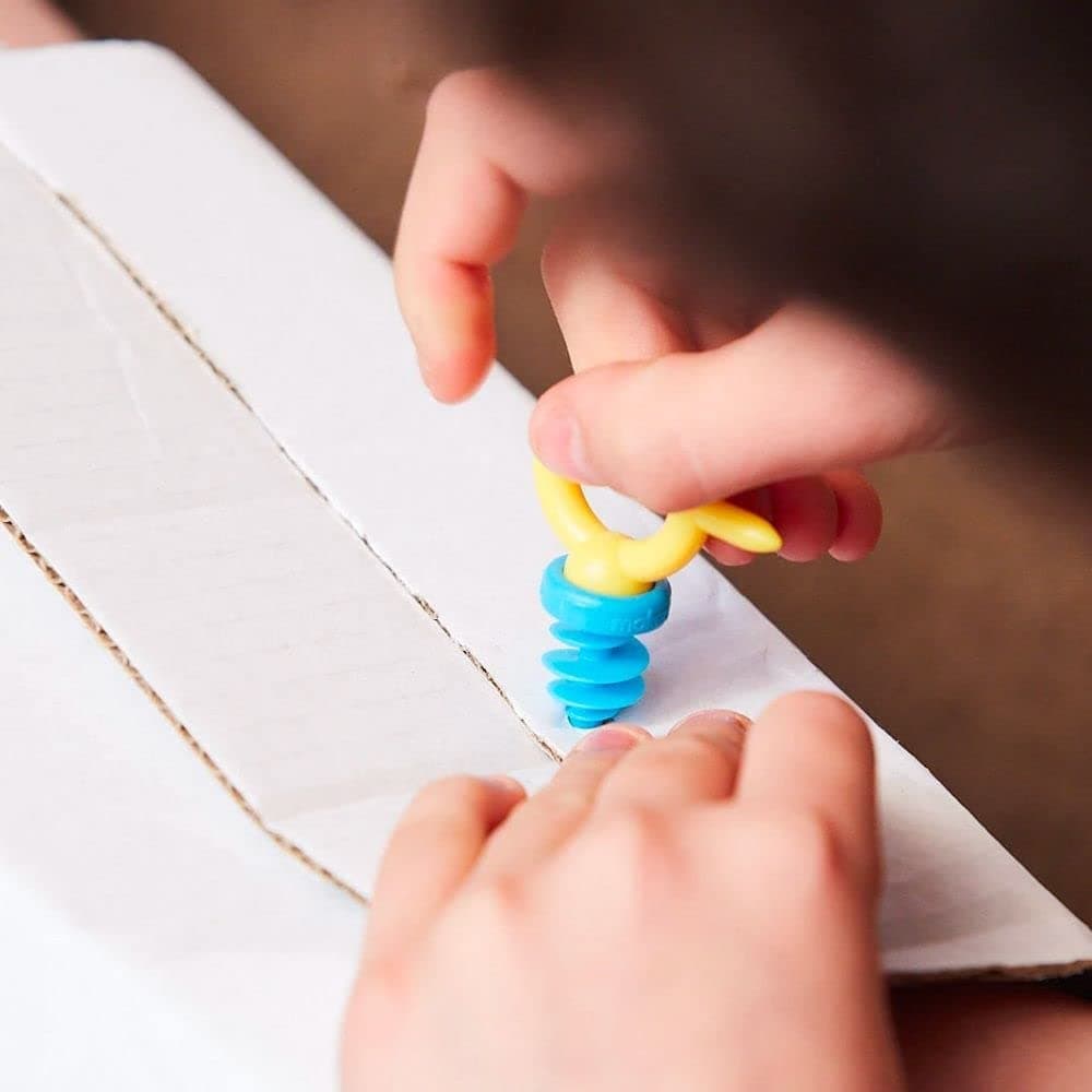 Makedo SCRU+ 120 | 120 Piece Set for Kids Age 4+ | Perfect for Classroom STEM Learning