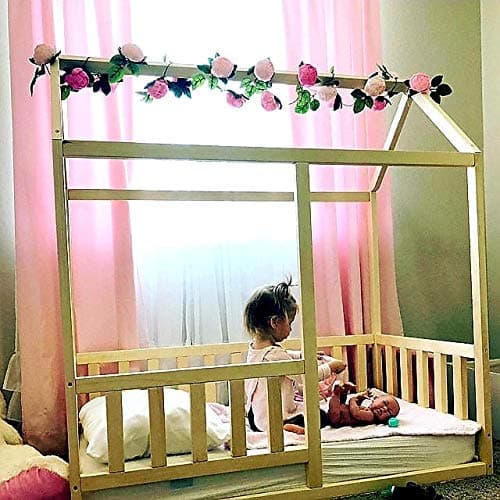 Toddler house bed with slats for the mattress size 140x70 cm,Montessori house bed with slats, you can choose other bed sizes in the options