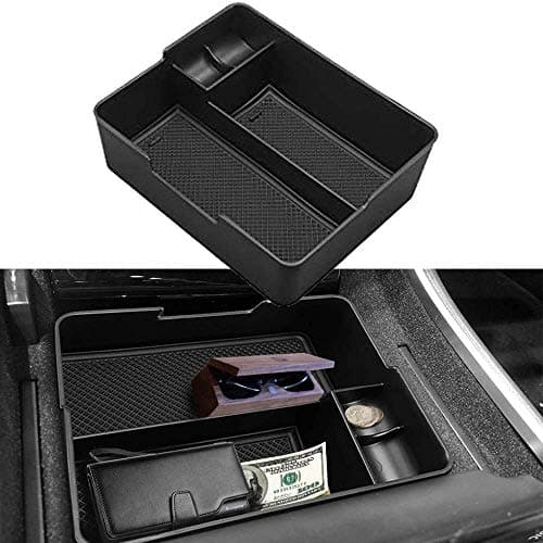 EDBETOS Center Console Organizer Tray Compatible with Tesla Model 3 (2017-2019 2020) /Model Y Custom Upgrade Accessory (Not Fit Tesla Model 3 Produced After June 2020 and Model Y) Armrest Glove Box