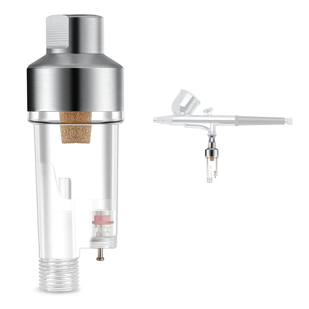 ABESTAIR Airbrush Filter in-line Water Moisture Trap Mini Air Filter Water Oil Separator with 1/8" Threads
