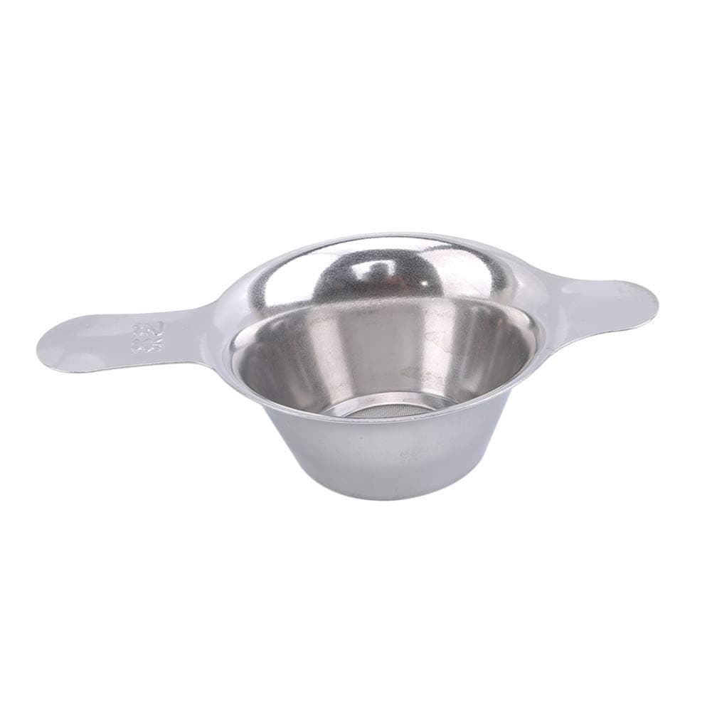 Ellepigy Stainless Steel Coffee Tea Strainer Fine Mesh Tea Infuser Steeper Funnel Filter (S)