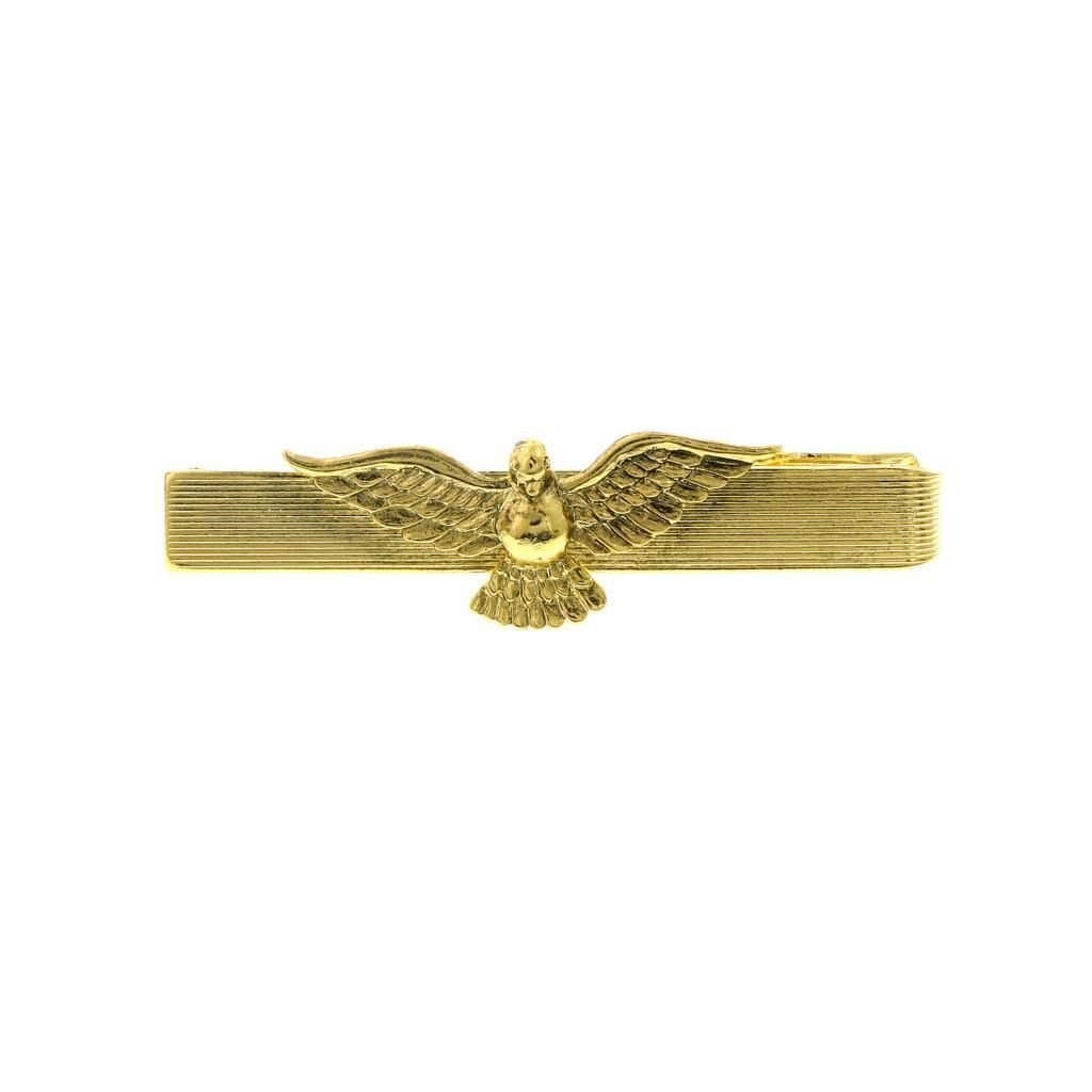 The Vatican Library Collection Gold Tone Dove Bar Religious Tie Clip