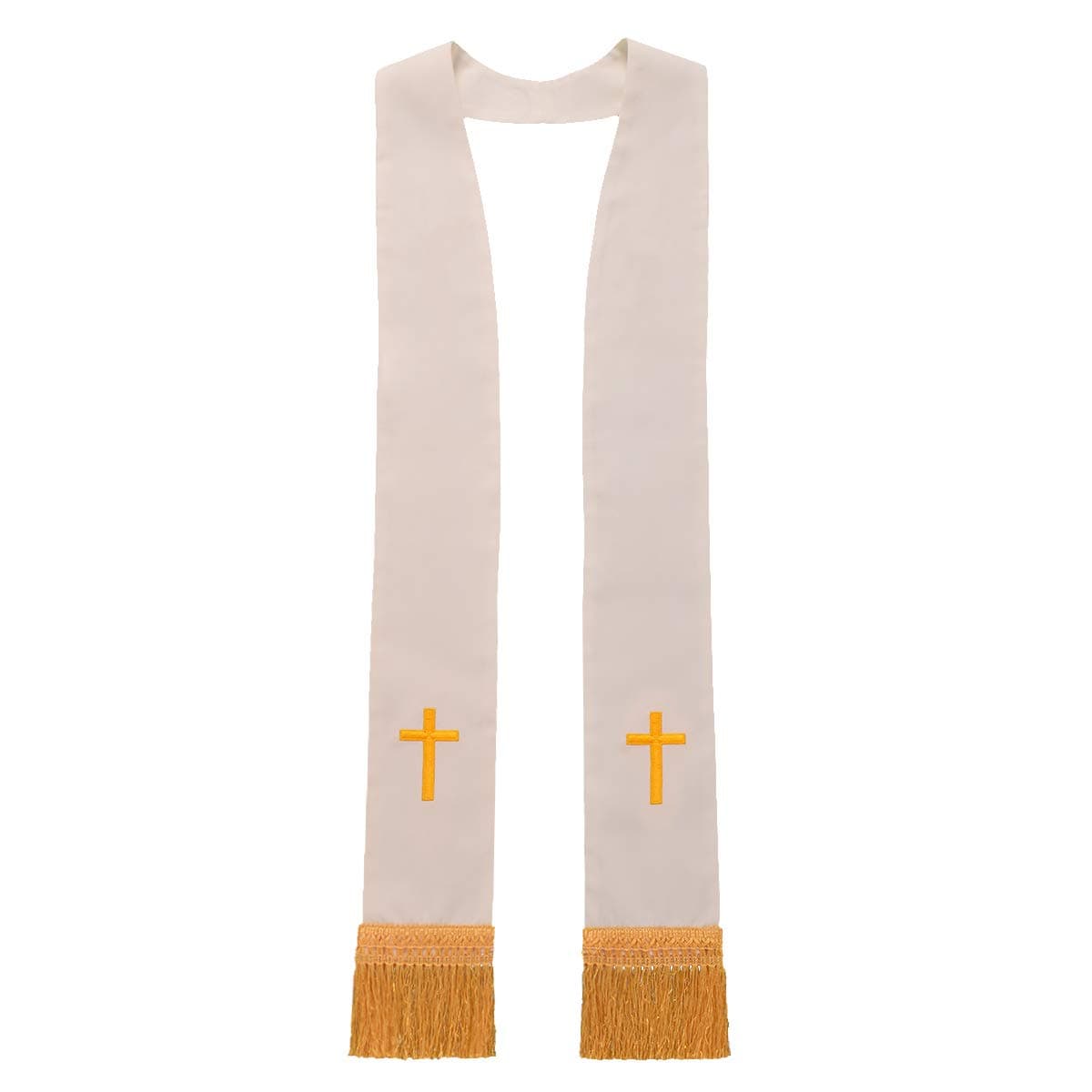 Church Clergy Pastor Cross Embroidered Stole