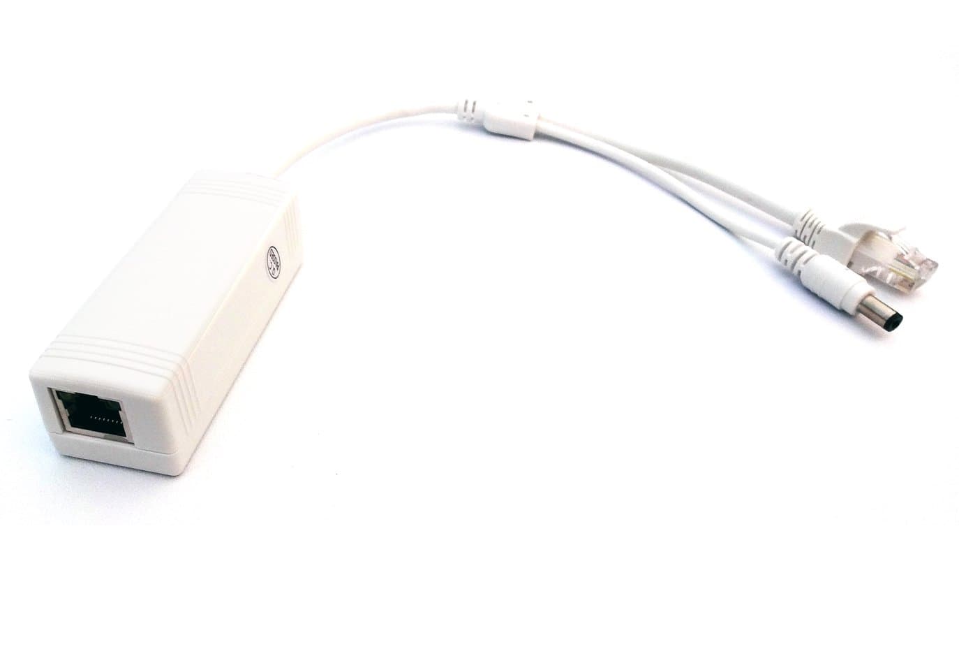 12V PoE Splitter/Adapter (IEEE 802.3af, 10/100M, White)