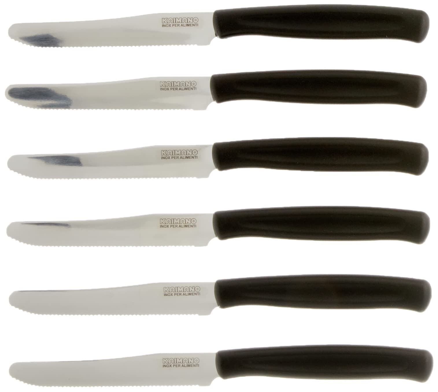 Kaimano kdn041506 N – Table Knife, Table, 6 Pieces, Black