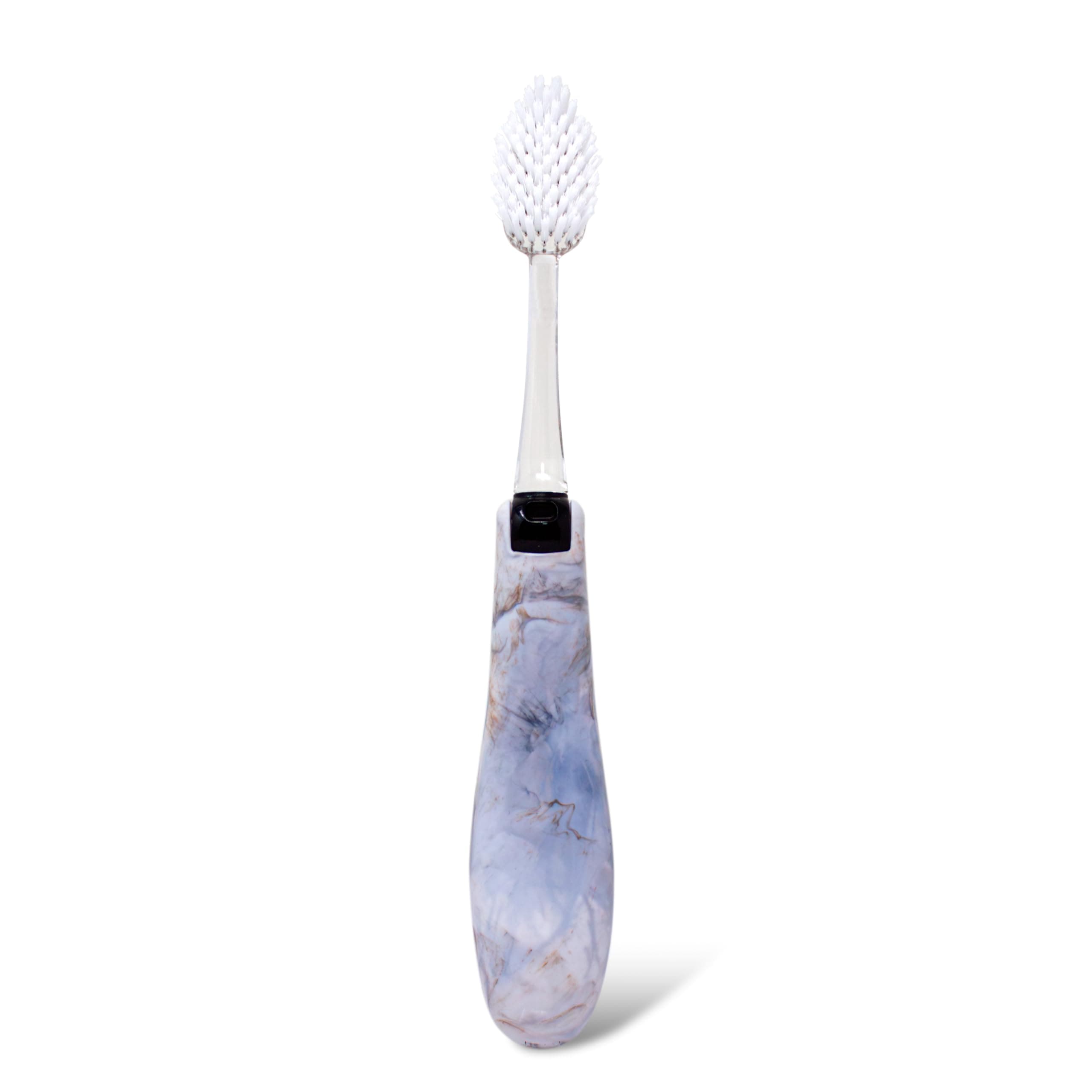 RADIUS Toothbrush Tour Travel Brush, Calacatta Stone, BPA Free and ADA Accepted, Designed to Improve Gum Health and Reduce The Risk of Gum Disease, 1 Pack