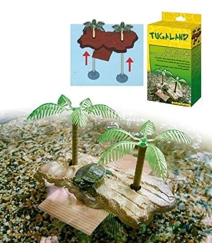 Tugaland Fun Island Small Floating Island For Turtles Made From Plastic