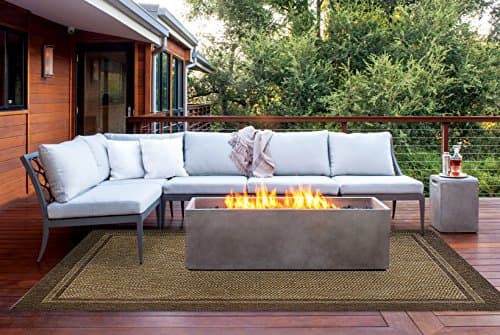 Gertmenian 48149 Furman Outdoor Rugs, 9' x 13' X Large, Dark Brown