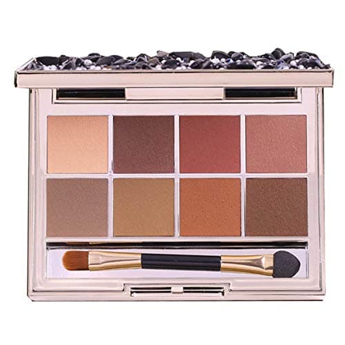 Eyeshadow Palette Matte Shimmer,8 Colors Eye Shadows Professional Powder Makeup Set for Natural Smoky Cosmetic