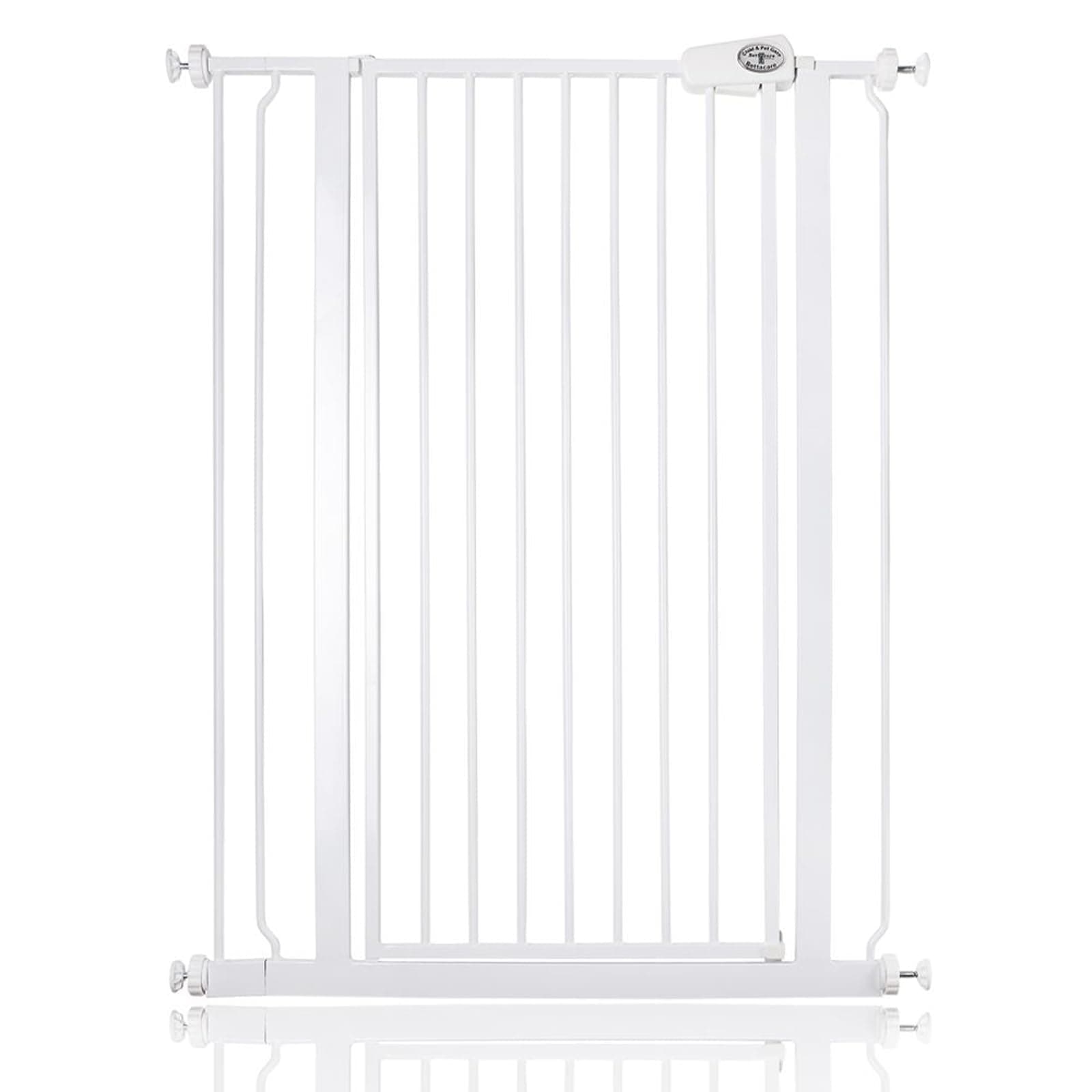Bettacare Child and Pet Gate, 81.4cm - 89cm, White, Extra Tall Gate 104cm in Height, Pressure Fit Stair Gate, Baby Gate and Suitable for Dog Gate or Pet Barrier, Easy Installation