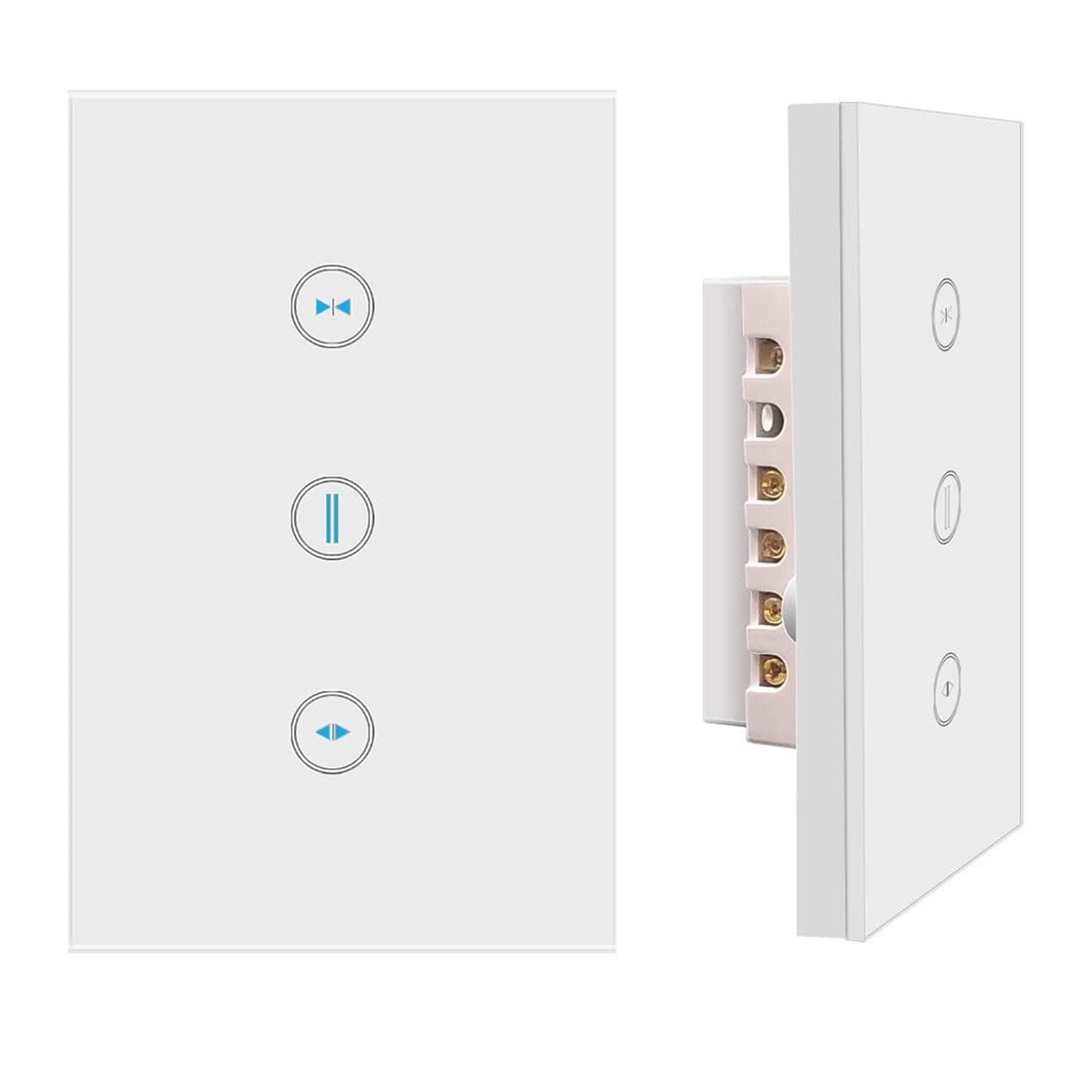 Xenon WiFi Curtain Switch, Smart WiFi Touch Switch,Wireless Remote Control Window Curtain Switch Controller Roller Shutter Switch,Compatible with iOS/Android,Works with Alexa Echo and Google Assistant