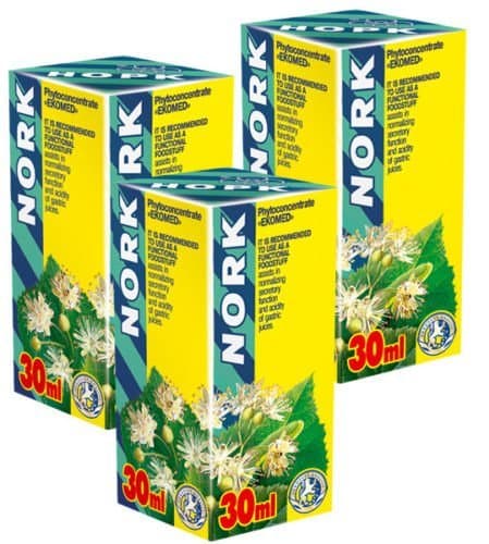 Nork PhytoConcentrate Pack of 3-21 Day Course - Natural Plant Extracts for Digestion Health Regulates Gastric Acidity (Effective Against Reflux, Heartburn, Ulcer of Stomach)
