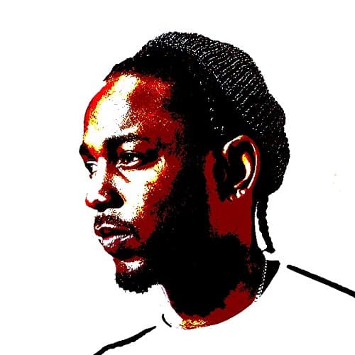 Kendrick Lamar – Framework Modern Hand Painted – Pop Art Effect (30 x 30 cm Format)