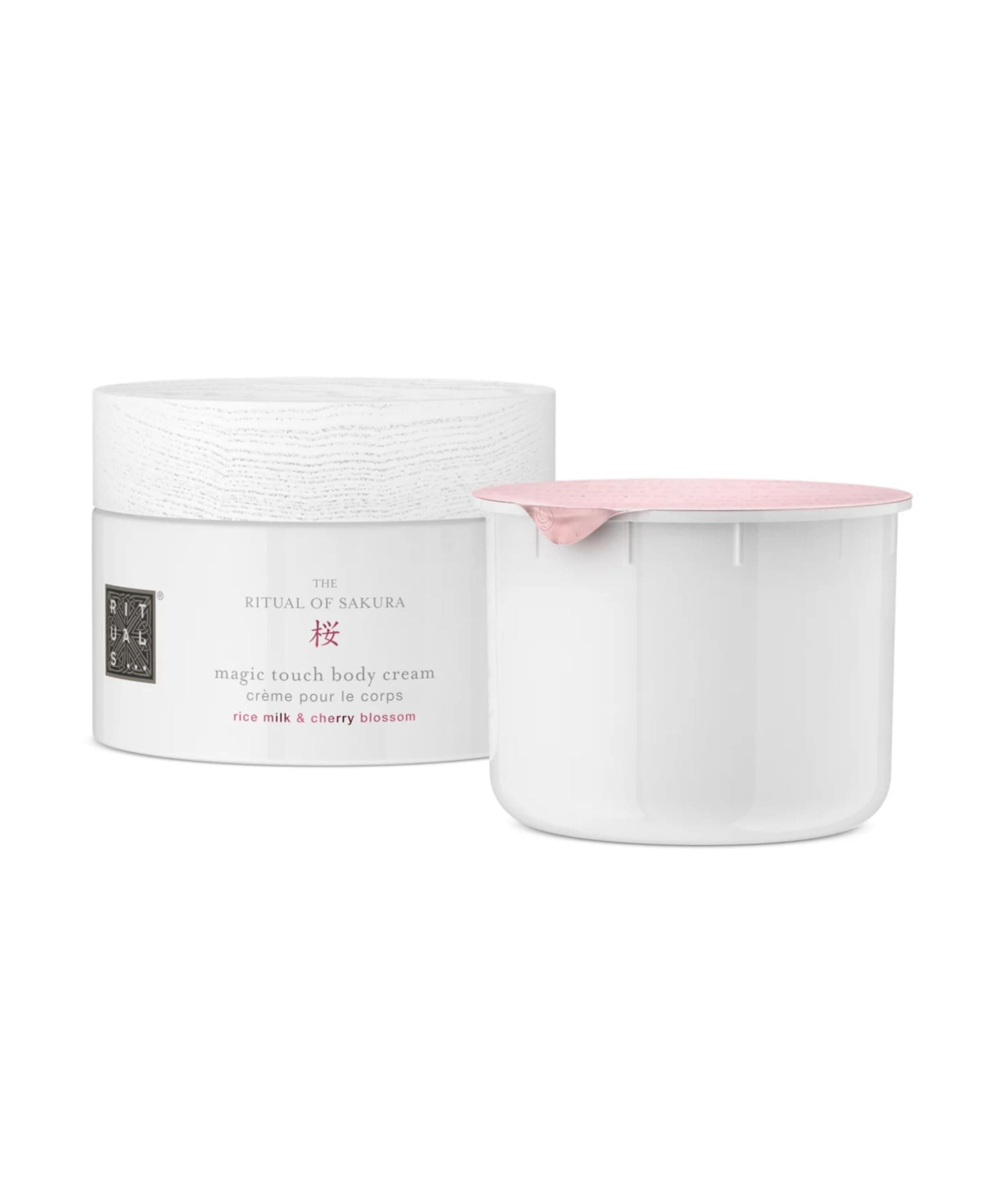 RITUALS Sakura Body Cream & Refill Set - Moisturizing Cream with Antioxidants, Sunflower Oil, Rice Milk & Cherry Blossom - 7.4 Fl Oz (Pack of 1)