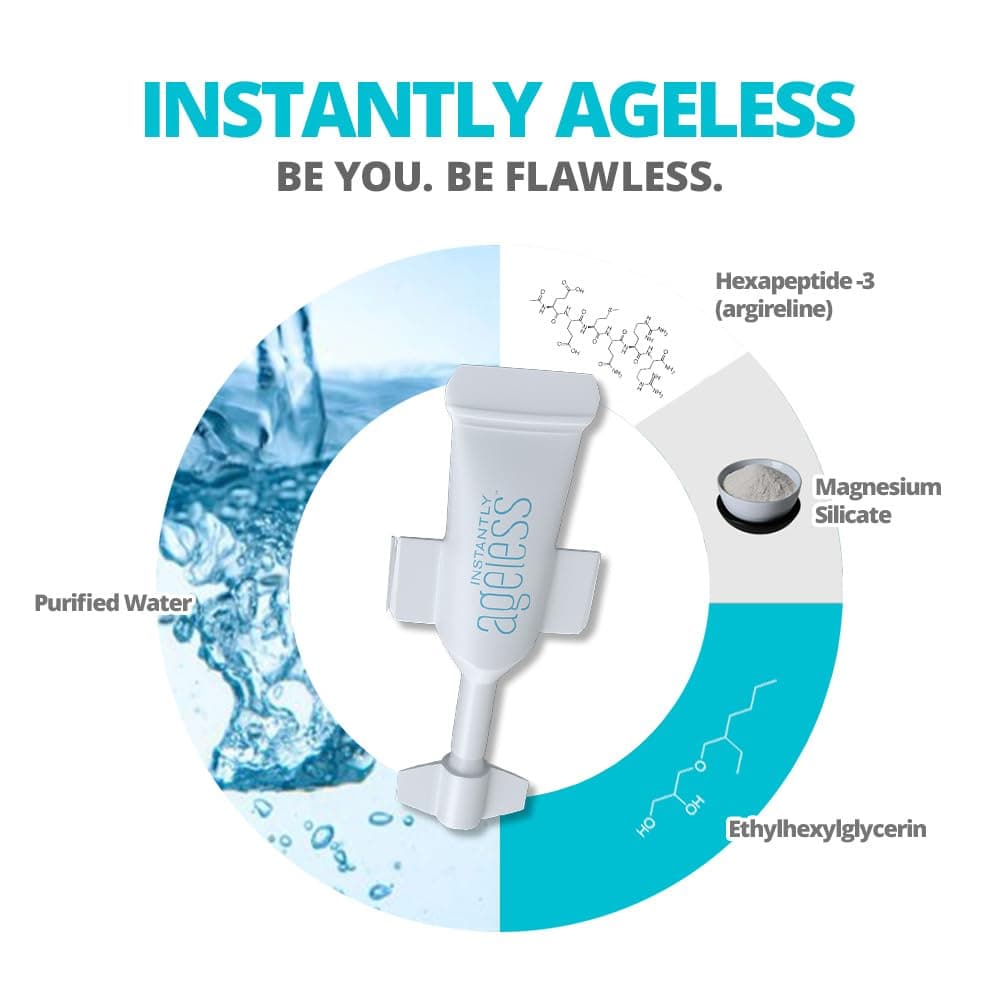 Instantly Ageless Facelift - Instant Eye Bag Remover Puffiness - 10 Vials - Instant Under Eye Bags Remover - Wrinkle Tightener - Instant Wrinkle Remover for Face Instant Lift