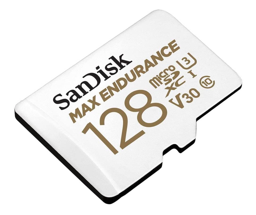 128GB MAX Endurance microSDXC Card with Adapter for Home Security Cameras and Dash cams - C10, U3, V30, 4K UHD, Micro SD Card - SDSQQVR-128G-GN6IA