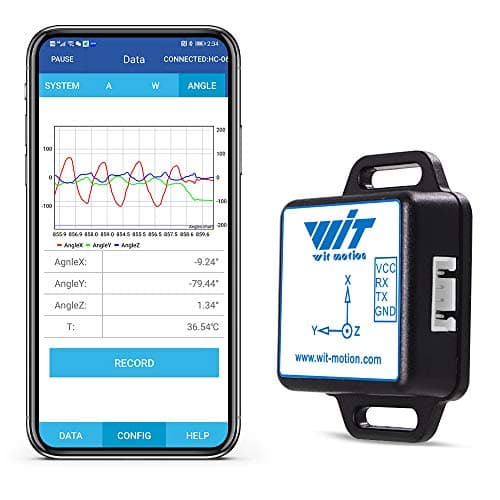 WitMotion WT61C-TTL High-Accuracy Accelerometer Sensor, 6-Axis Acceleration(+-16g)+Gyro+Angle (XY 0.05° Accuracy) with Kalman Filtering, MPU6050 AHRS IMU (Unaffected by Magnetic Field)