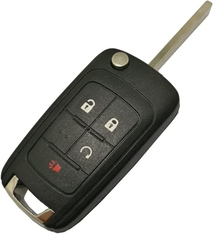 Folding Flip Replacement Key Fob Case Fits For GM Chevrolet Chevy Equinox Sonic GMC Terrain OHT01060512 Keyless Entry Remote Fob Shell Cover