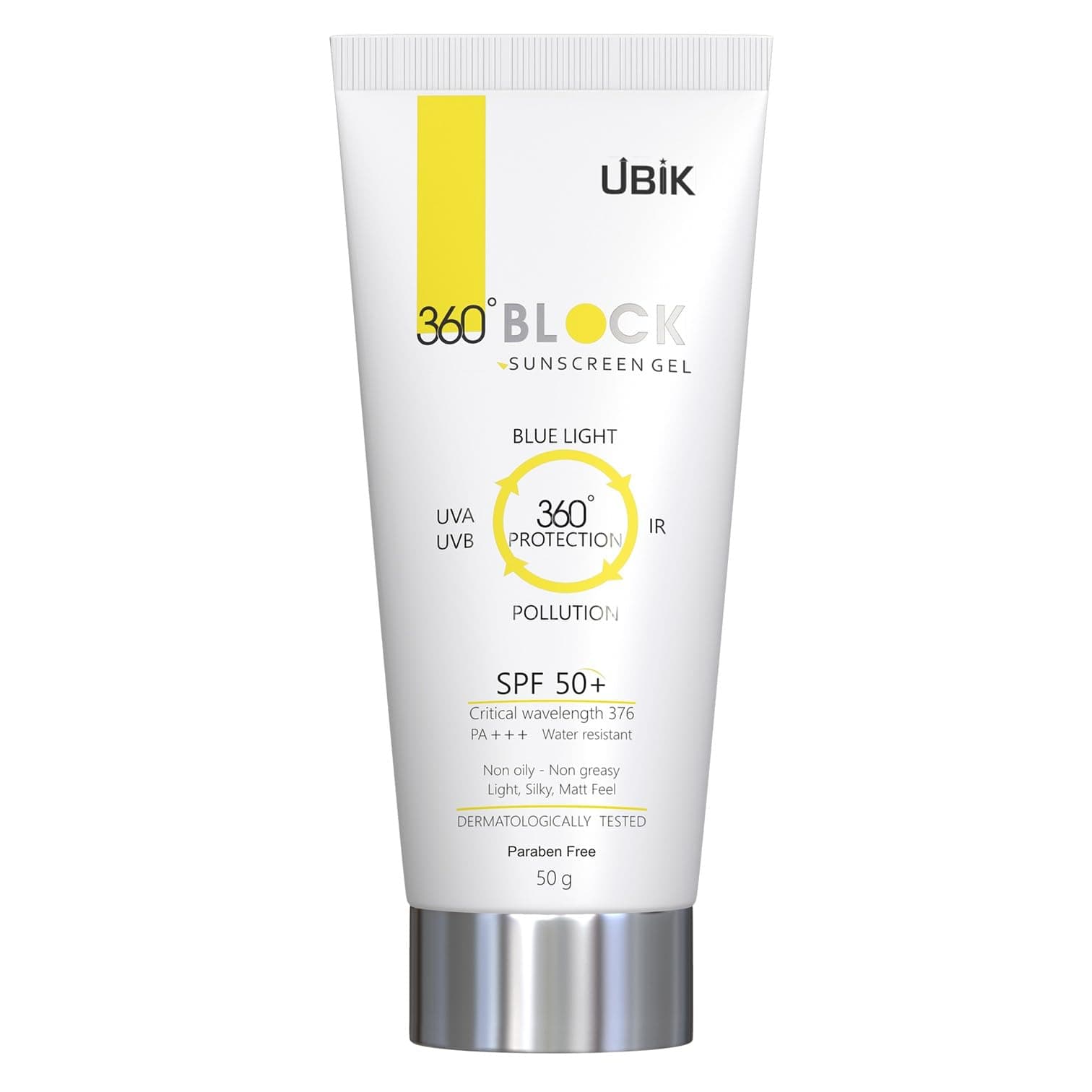 360 Block Sunscreen Gel SPF 50+ : 50 GM : Pack of 1