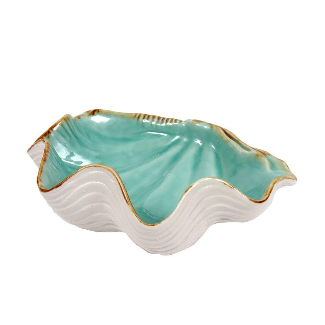 Scallop Serving Bowl, 10"w, Mulitcolor