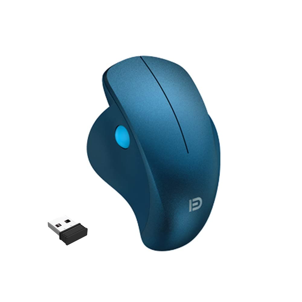 Wireless Mouse,Attoe 2.4G Wireless Laptop Mouse with Side Roller Wheel, 20m Connection Distance,Silent Ergonomic Wireless Mouse Works for Mac OS/Windows (Cobalt Blue)