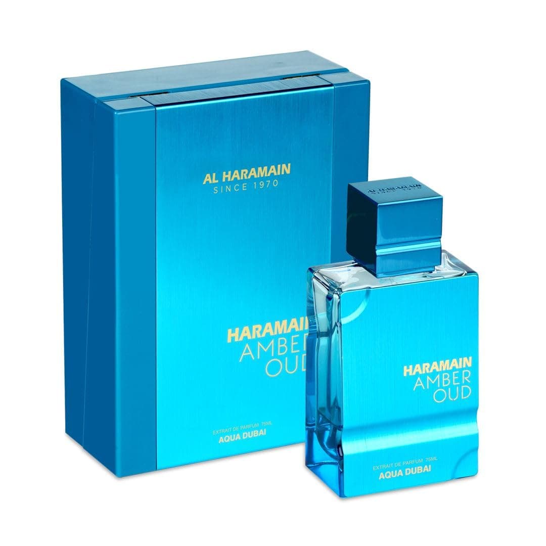 Al Haramain Amber Oud Aqua Dubai Extrait de Parfum 75 ml – Unisex Fresh Aqua Amber Spray