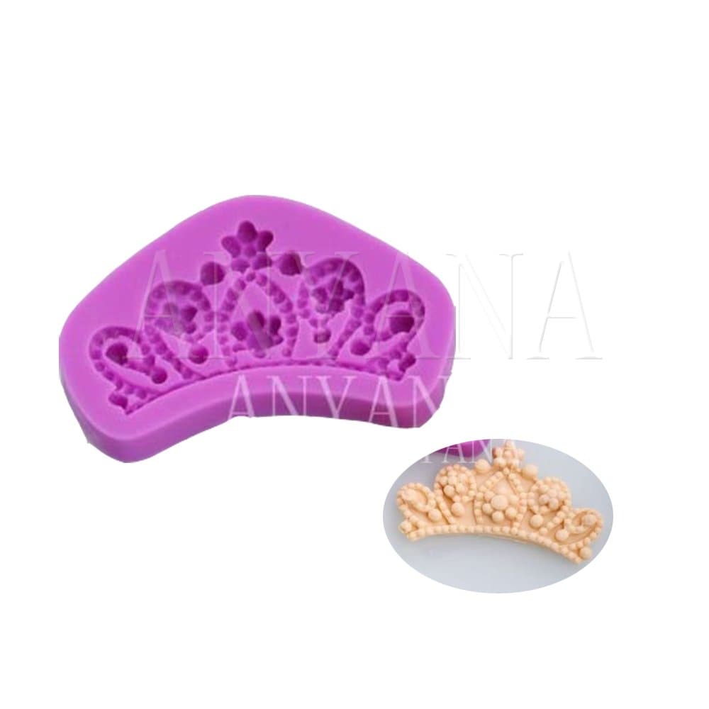 Anyana Silicone Crown Tiara Mould Sugarcraft Princes Mold Cup Cake Toppers Decorations