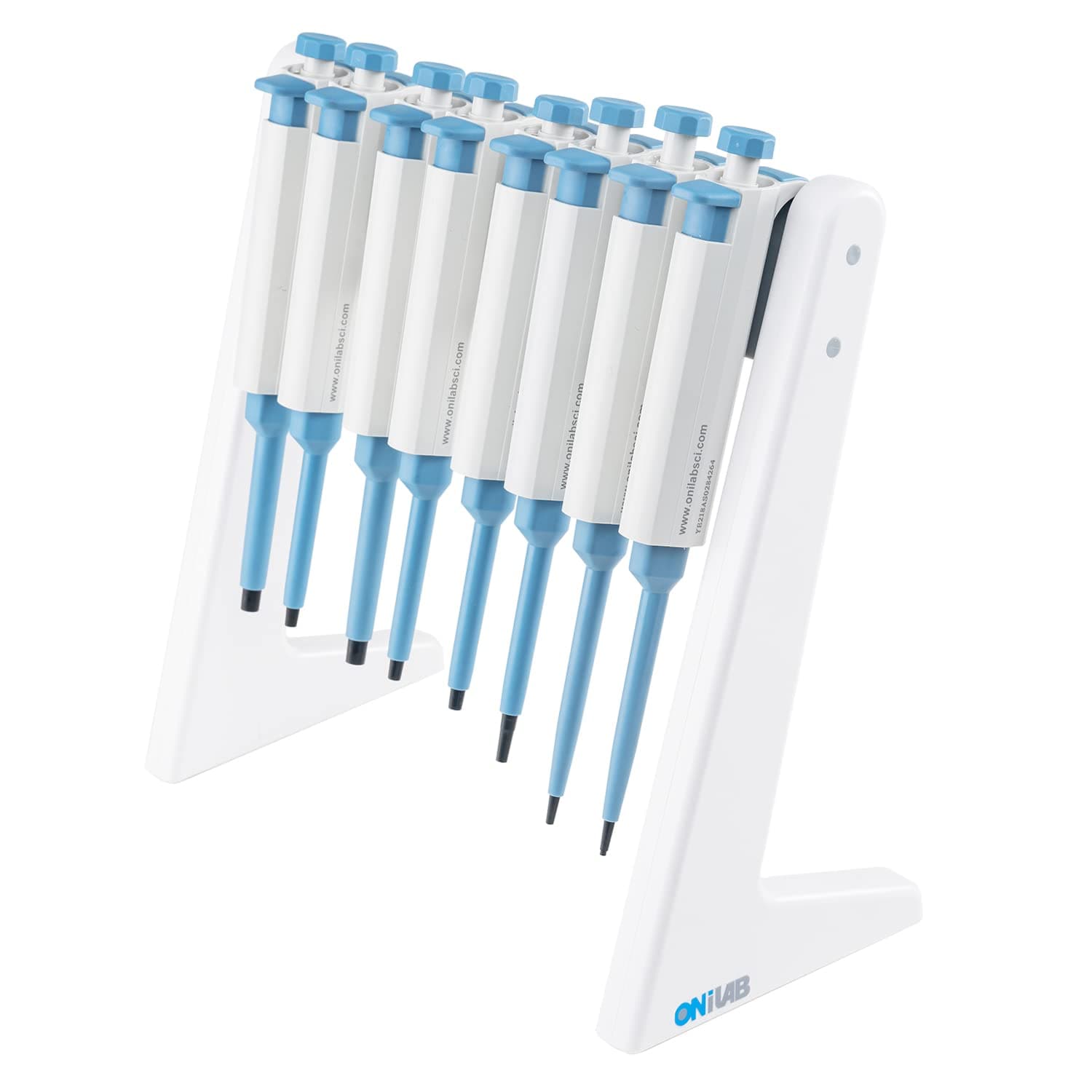 ONiLAB’S Lab Linear Micropipette/Pipette Rack, Pipette Stand,Pipettor Holder Fits Up to 8 Laboratory Pipettes