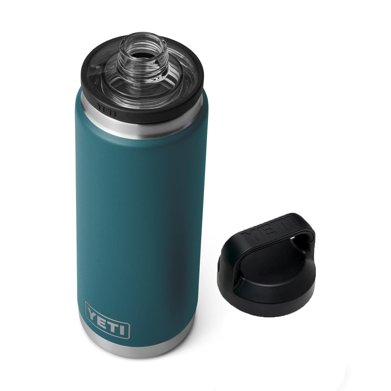 YETI Rambler 26 oz Bottle, Vacuum Insulated, Stainless Steel with Chug Cap, Agave Teal