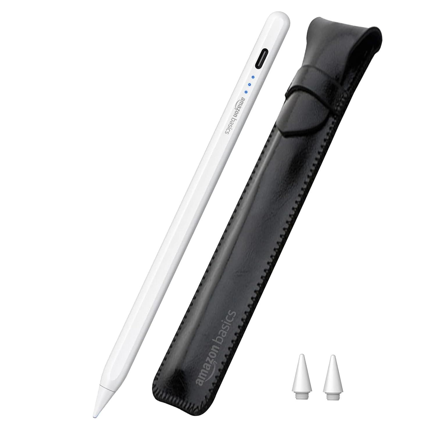 Amazon Basics Upgraded 2nd Gen Stylus Pen | Only for iPad 2018-2025 Air 3/4/5/M2/M3, mini 5/6, 6/7/8/9/10/11, Pro 11", 12.9" & M4 | White