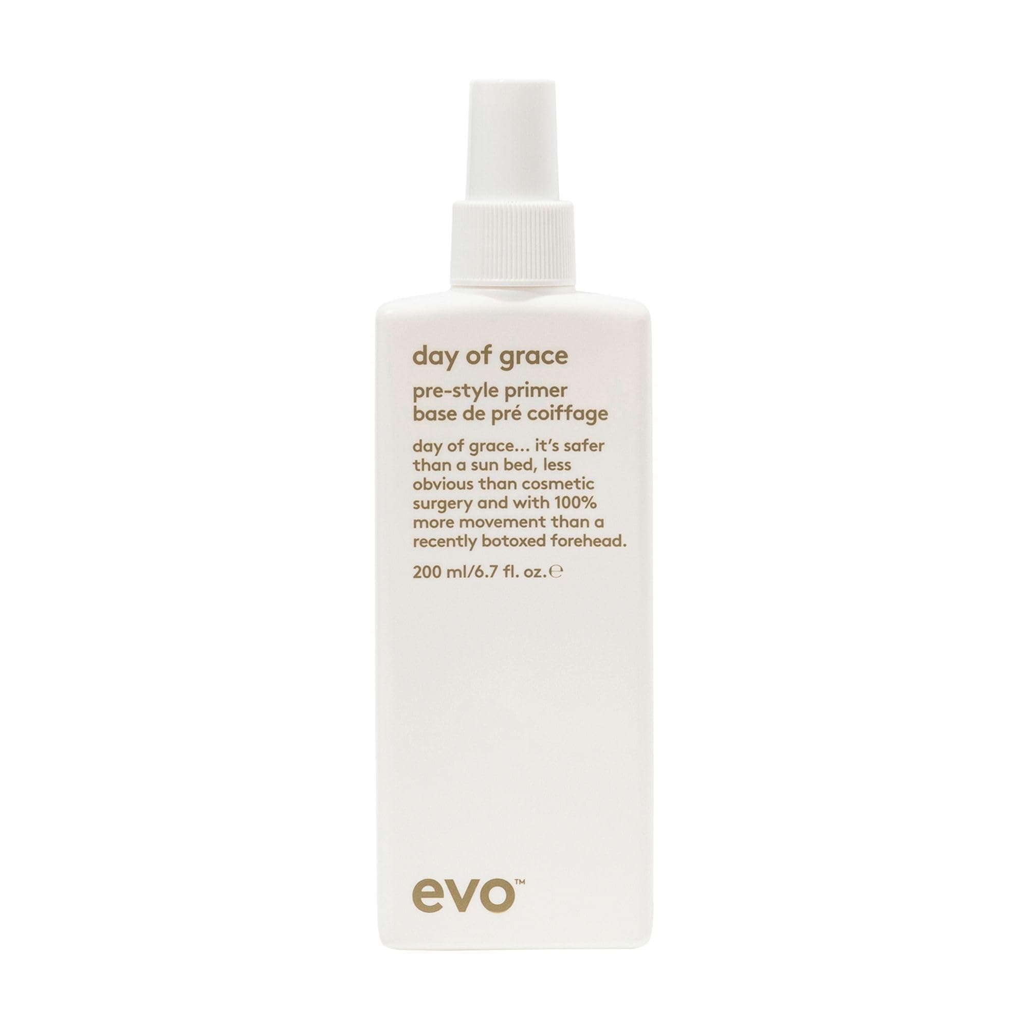 Evo Day of Grace Pre-Style Primer - Leave-in Conditioner Heat Protectant Spray - Detangles and Smooths Hair