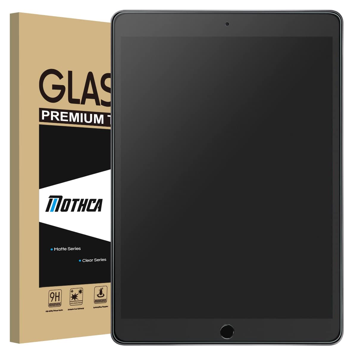 Matte Glass Screen Protector for iPad Air 3(2019) 10.5-inch & iPad Pro 10.5"(2017)[NOT Privacy] Anti-Glare & Anti-Fingerprint No Dazzling 9H Hardness Tempered Glass Film, Smooth as Silk
