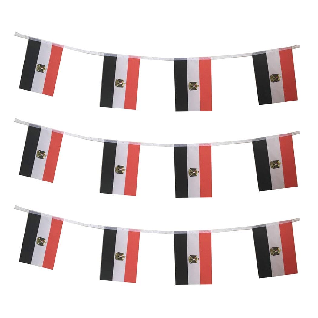 mflagperft Egypt Flags Egyptian Small String Mini Flag Pennant Banner Decorations