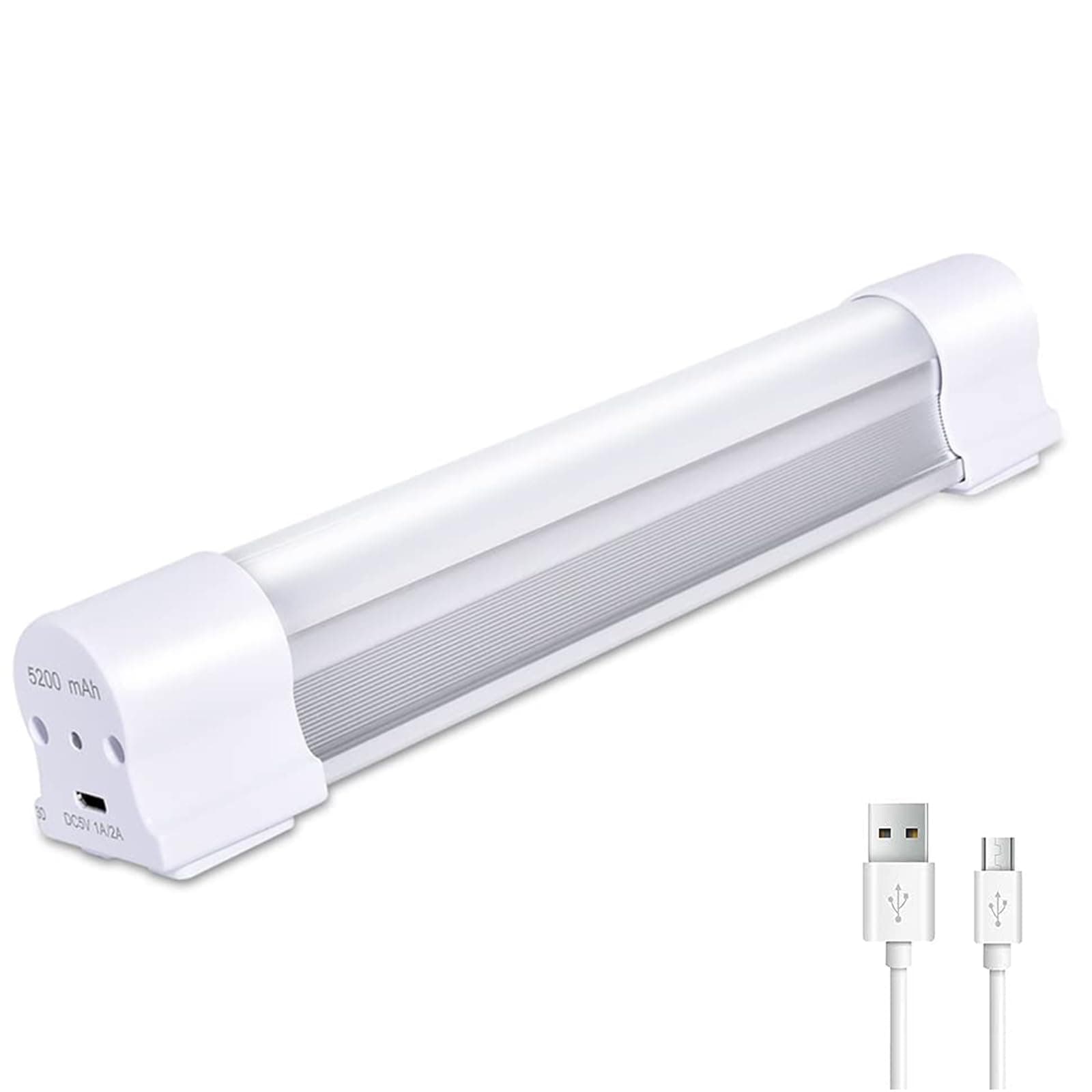 LETOUR LED Tube Magnetic Work Light 60W 800Lumens LED Light Bar 5 Dimmable Levels Camping Lantern USB Rechargeable Portable Lights Endurance for 60 Hours(LT-LTK60 60Watts)