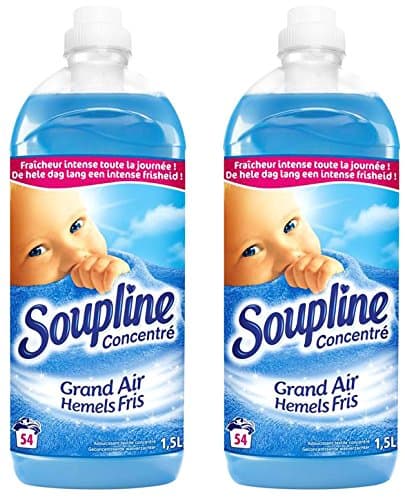 Soupline - Fresh Air Fragrance - Concentrated Fabric Softener - 1.5 L - Pack of 2