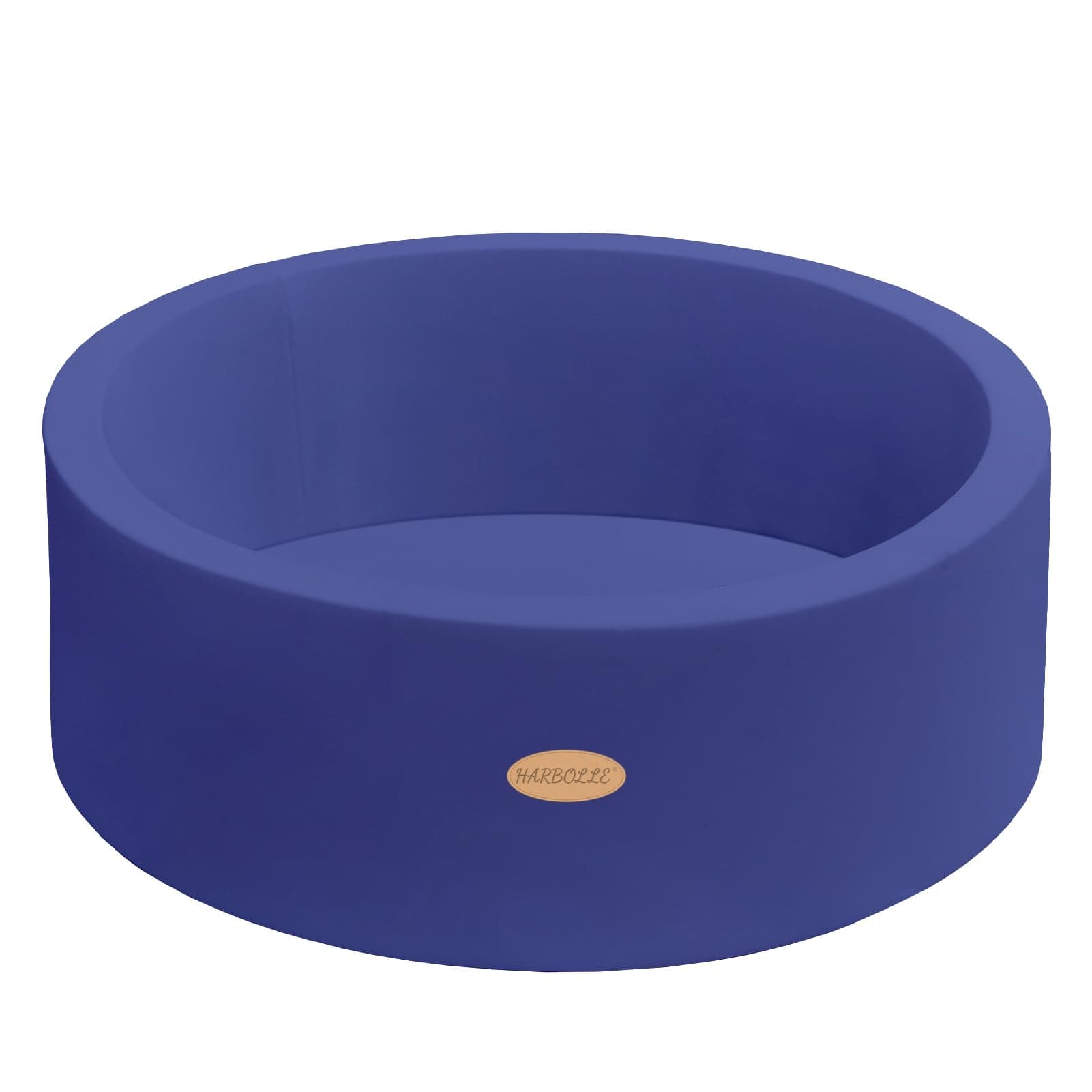 Baby Ball Pit 35.4" Soft Round Memory Foam Ball Pits NOT Included Balls Indoor Outdoor Playpen for Babies Toddlers Kids Great Gift for Girls Boys, Dark Blue