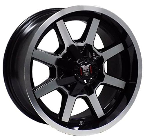 XM-302 163 17X9-12 5X114.3+5X127 C.B 78.10 BLACK POLISH FACE MACHINE LINE BEADLOCK