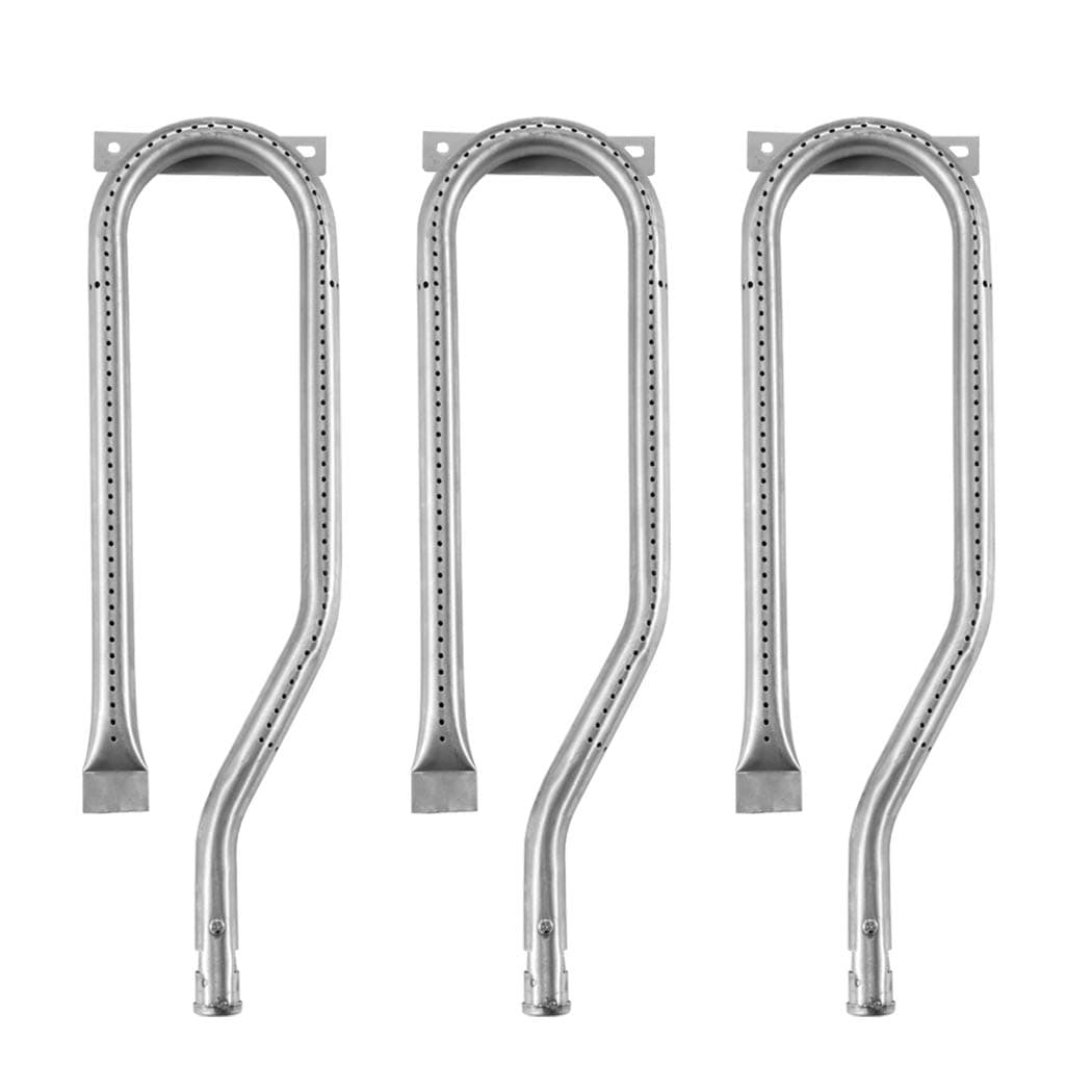 Gas Grill Burner Replacement for Jenn-air Grill Parts 720-0336, 730-0336, 730-0339, 720-0511, 720-0512, Nexgrill BBQ Models, 15 13/16 inch Stainless Steel Curved Burner, Set of 3, KB867