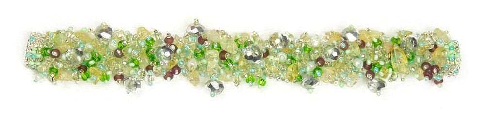Enchanted Imports Confetti Beaded Bracelet with Double Magnetic Clasp, Handmade in Guatemala