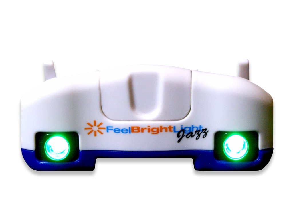 Jazz Portable Light Therapy Device with Replaceable Batteries (Blue)